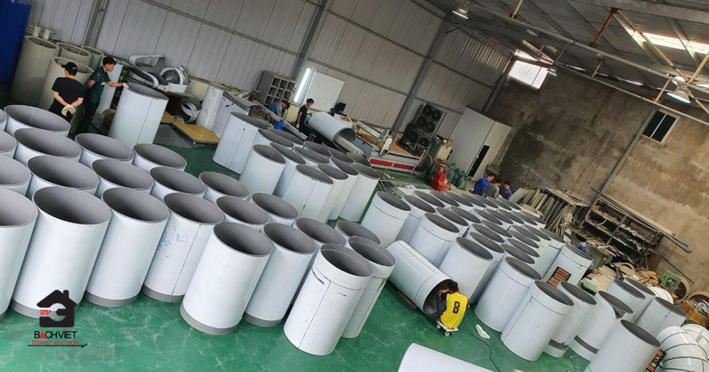 Gia công đường ống hút khí thải