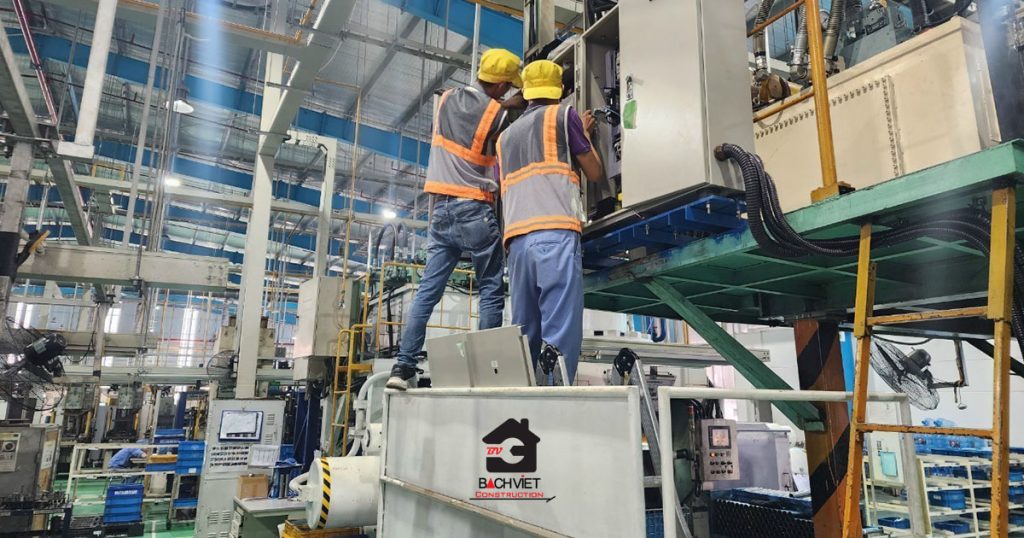 Lắp đặt hệ thống điện nhà máy
